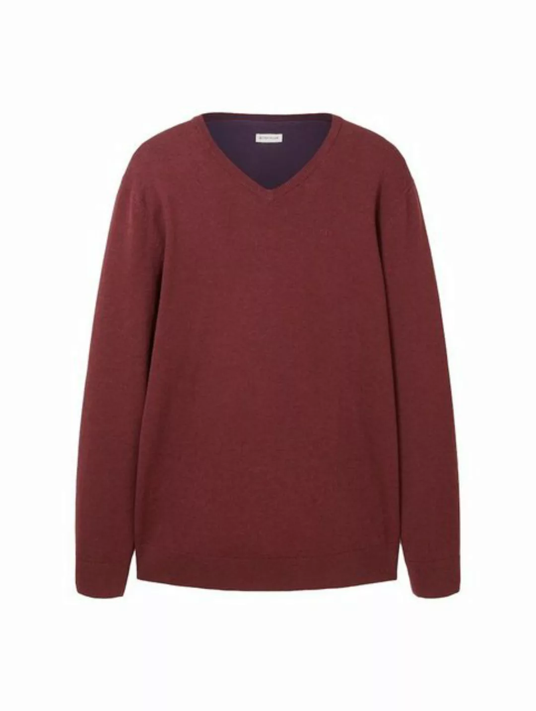 TOM TAILOR Sweatshirt Basic V-Neck Sweater (1-tlg) günstig online kaufen