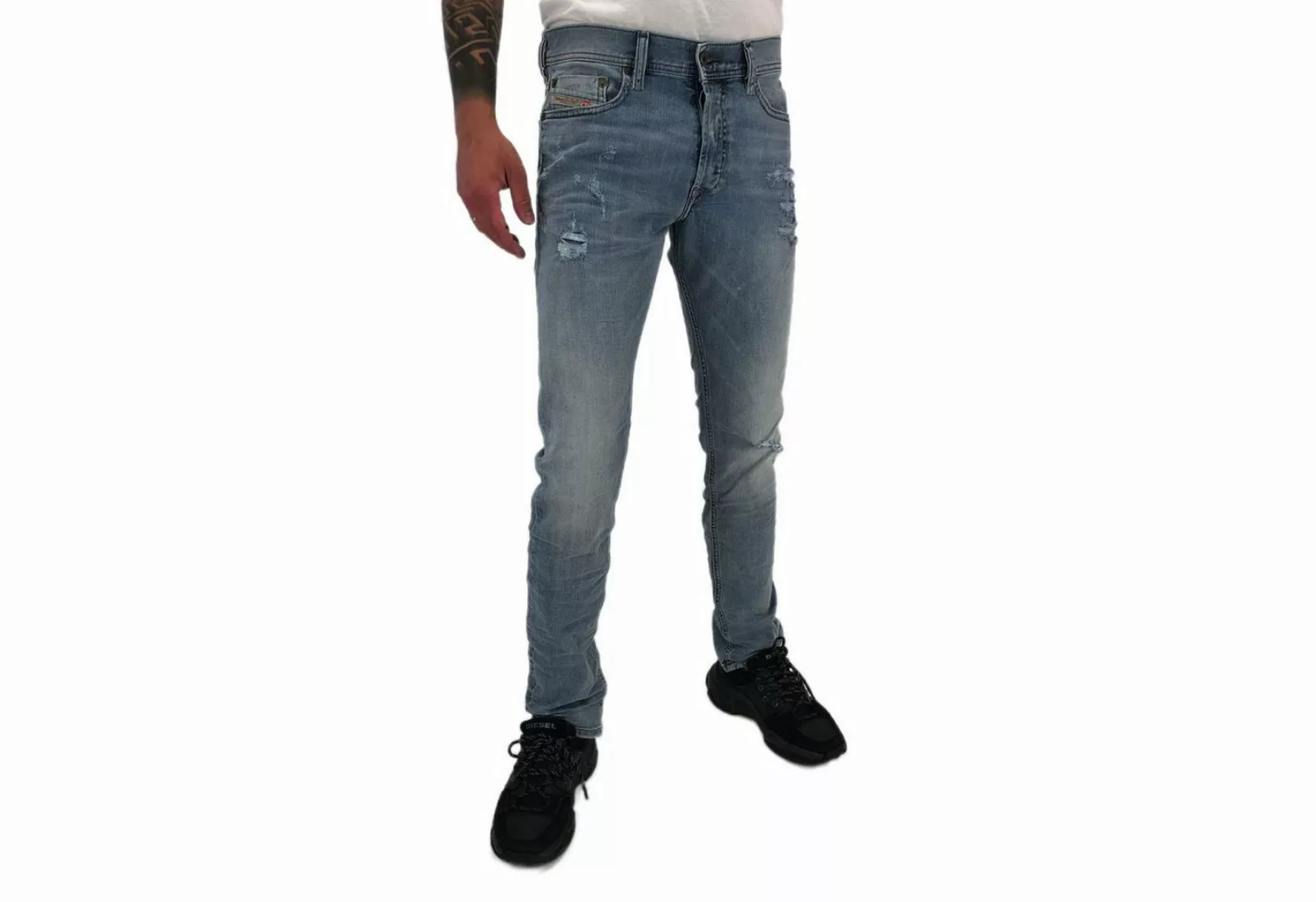 Diesel Slim-fit-Jeans Diesel Tepphar 0857F Herren Jeans Hose Slim Carrot günstig online kaufen