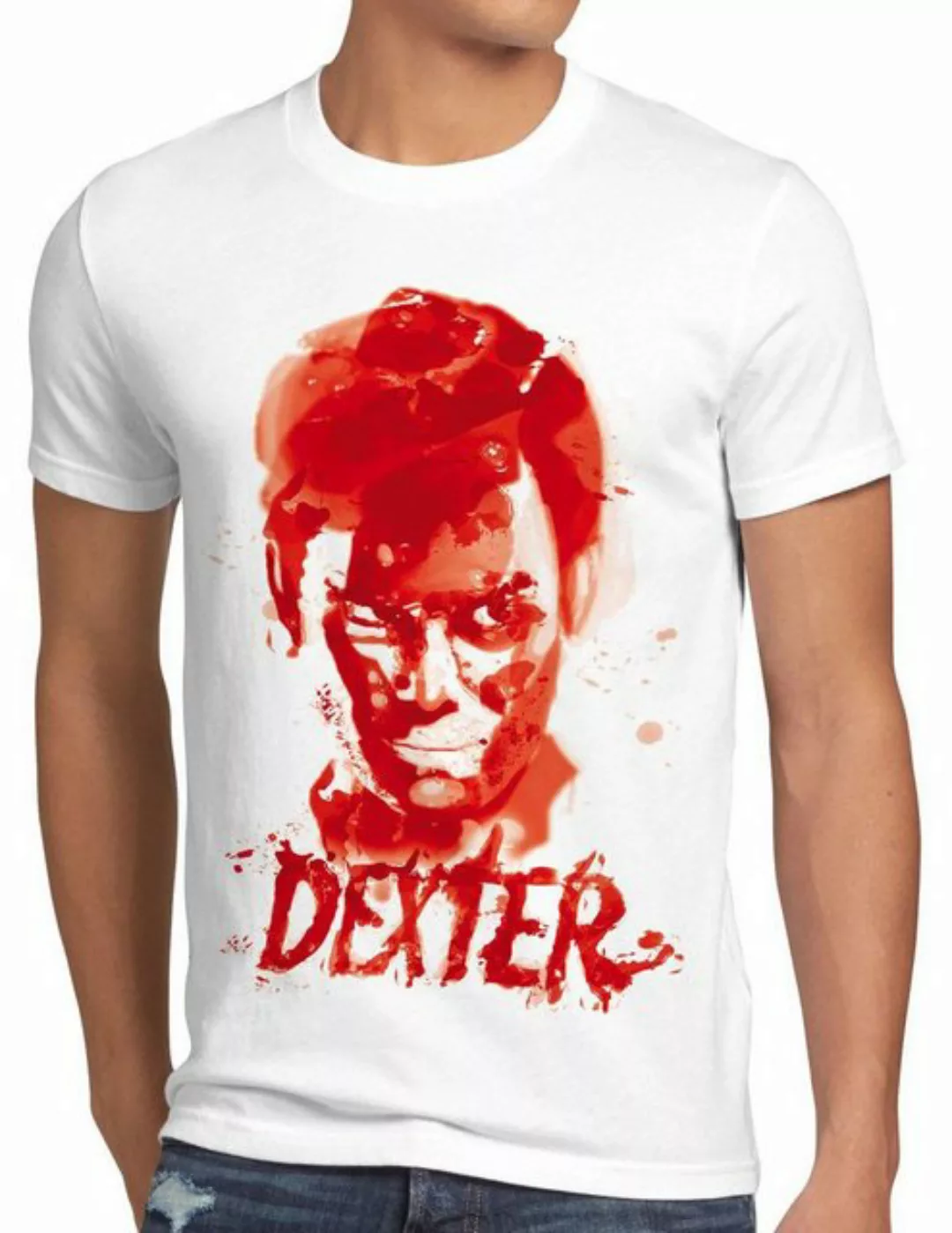 style3 Print-Shirt Herren T-Shirt DEXTER Miami blut mord morgan trinity ser günstig online kaufen