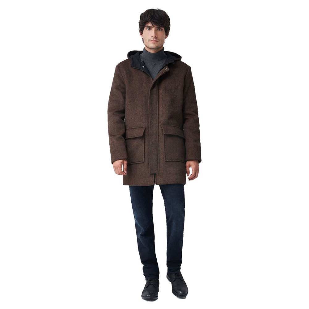 Salsa Jeans 123979-906 / Long Parka With Hood Parka XL Brown günstig online kaufen