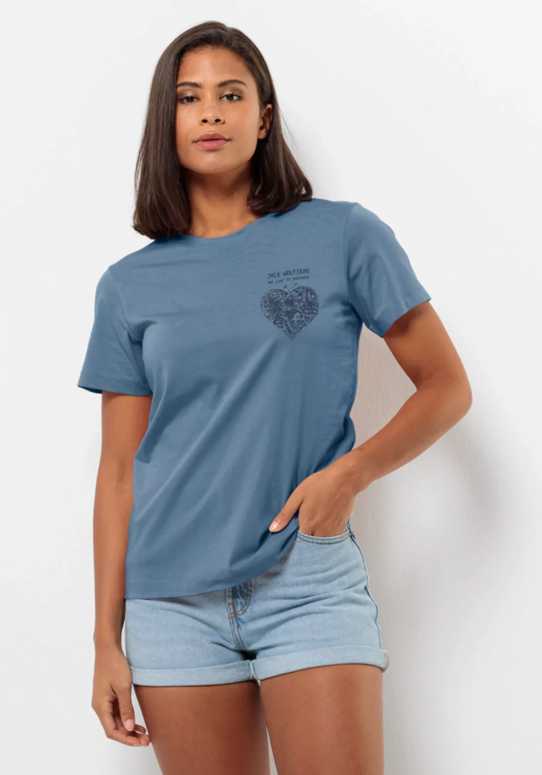 Jack Wolfskin T-Shirt "DISCOVER HEART T W" günstig online kaufen