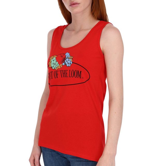 Fruit of the Loom T-Shirt √§rmelloses Damen T-Shirt mit Vintage-Logo günstig online kaufen