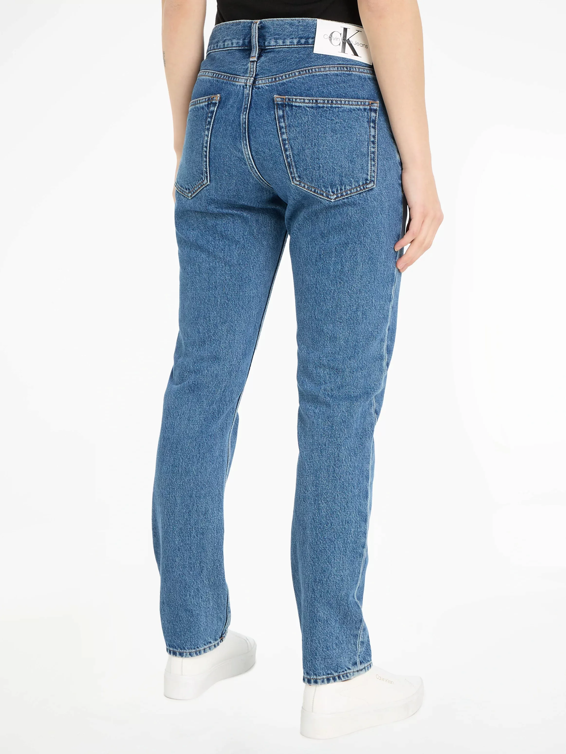 Calvin Klein Jeans Straight-Jeans AUTHENTIC STRAIGHT mit Logo-Badge günstig online kaufen