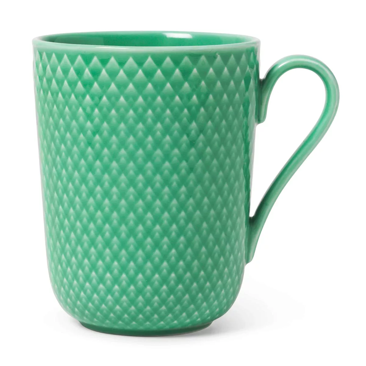 Rhombe Tasse mit Henkel 33cl grün günstig online kaufen