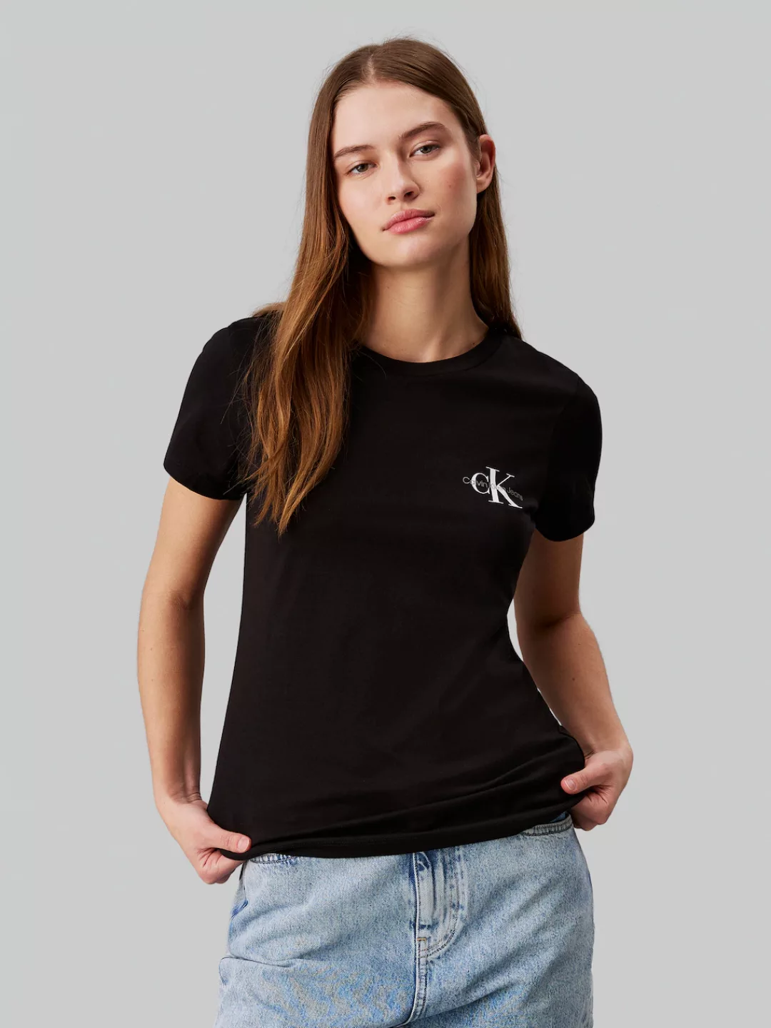 Calvin Klein Jeans Rundhalsshirt "2-PACK MONOLOGO SLIM TEE", mit Calvin Kle günstig online kaufen