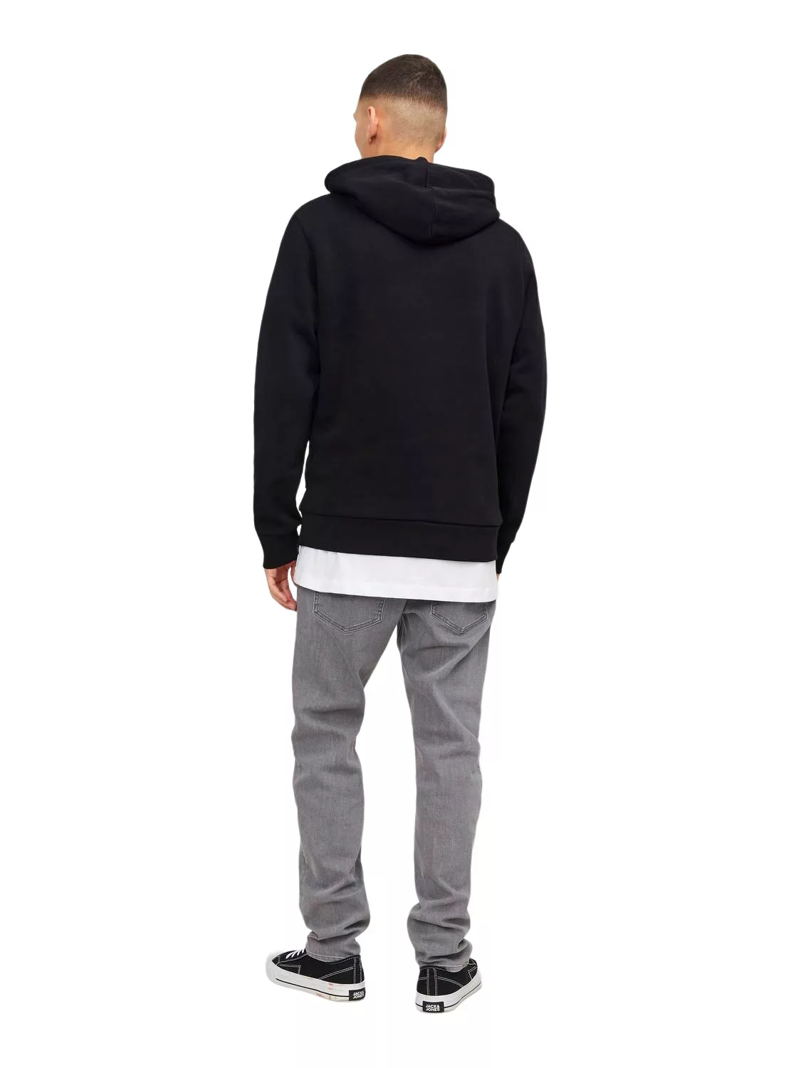 Jack & Jones Herren Kapuzenpullover Hoodie JJEJEFF CORP LOGO - Regular Fit günstig online kaufen