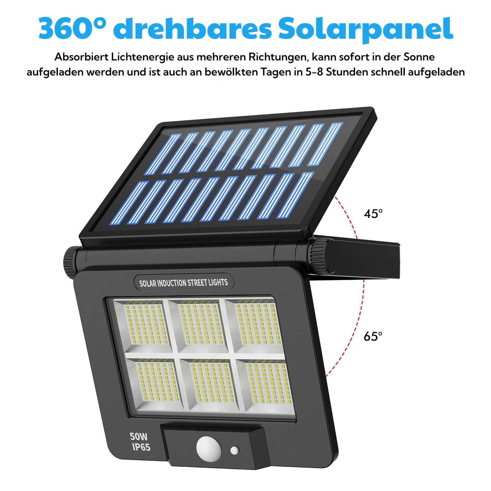 BlingBin Außen-Wandleuchte LED Solarlampen mit Bewegungsmelder, günstig online kaufen