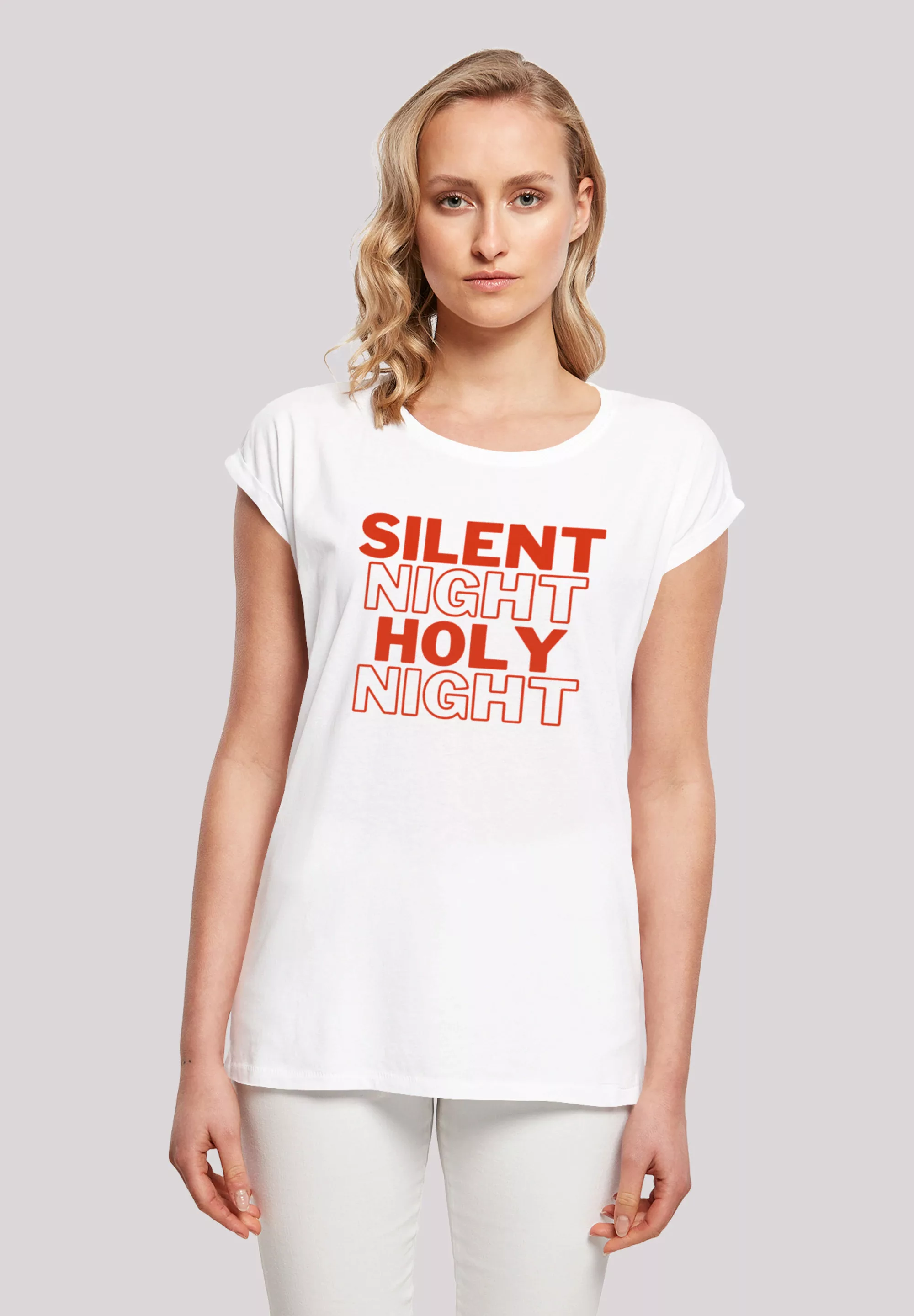 F4NT4STIC T-Shirt "Silent Night Holy Night Weihnachten", Print günstig online kaufen