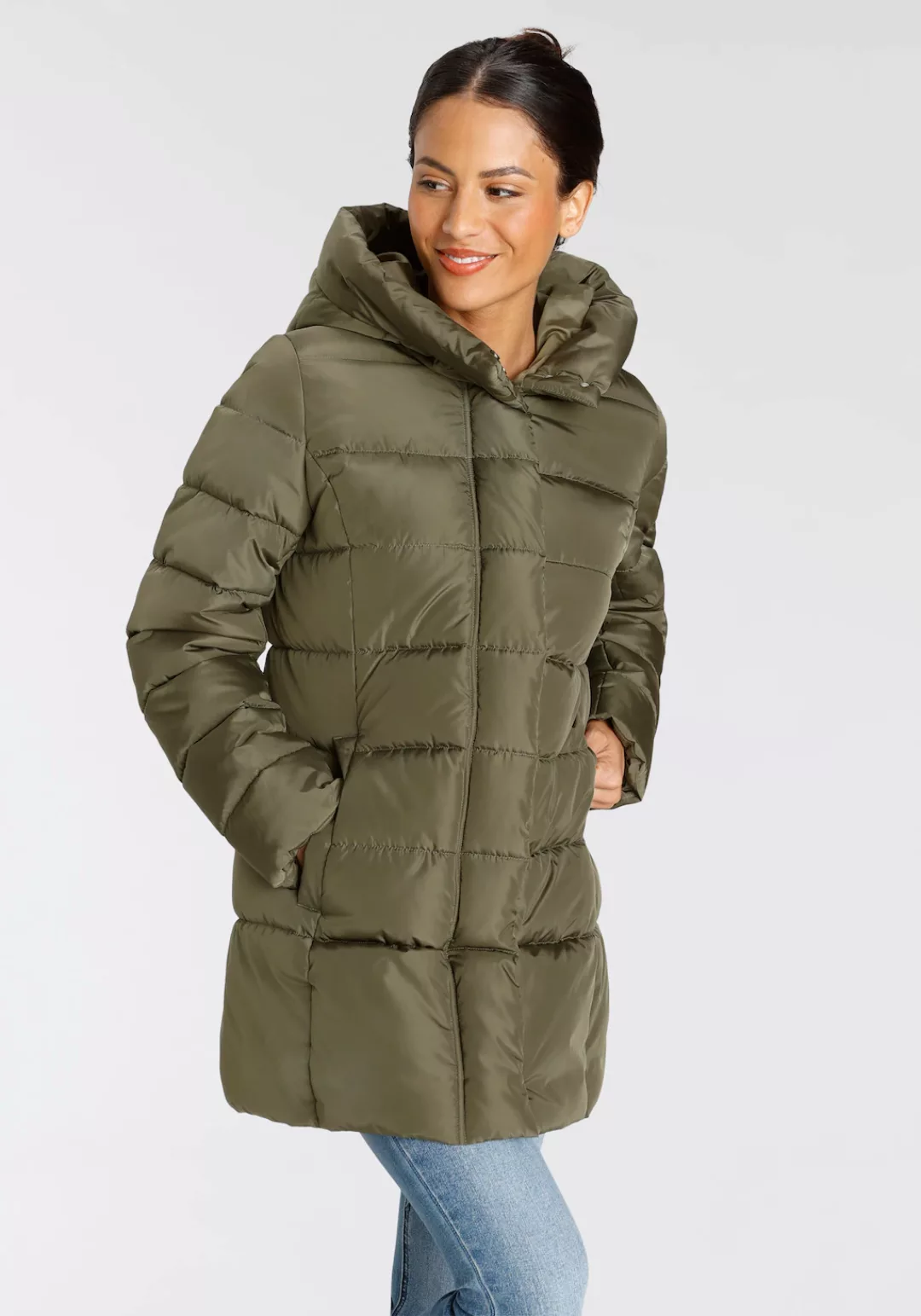 ONLY Steppjacke ONLTINA PUFFER SHORT COAT OTW leicht glänzende Oberfläche günstig online kaufen