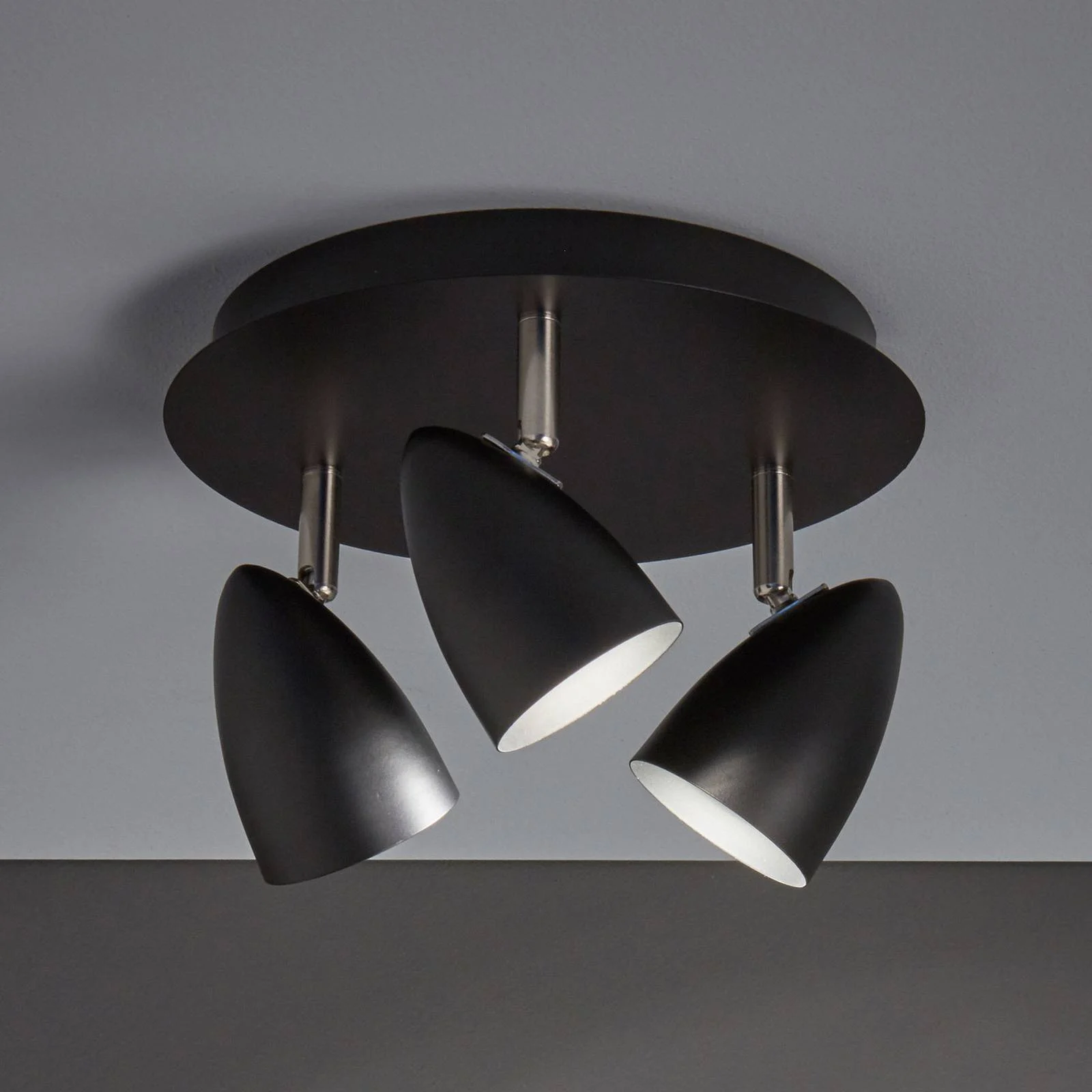 Deckenlampe Ciro mit verstellbaren Spots, schwarz günstig online kaufen
