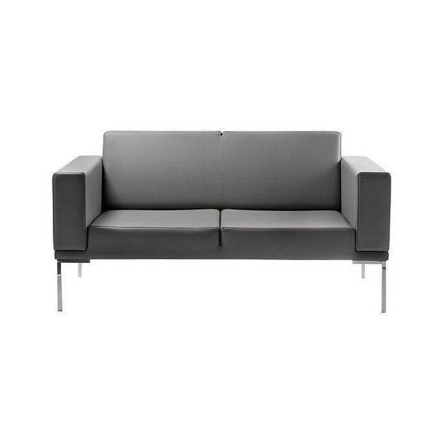 Xlmoebel 2-Sitzer Graues Büro-Design Zweisitzer Designer Sofa aus Kunstlede günstig online kaufen