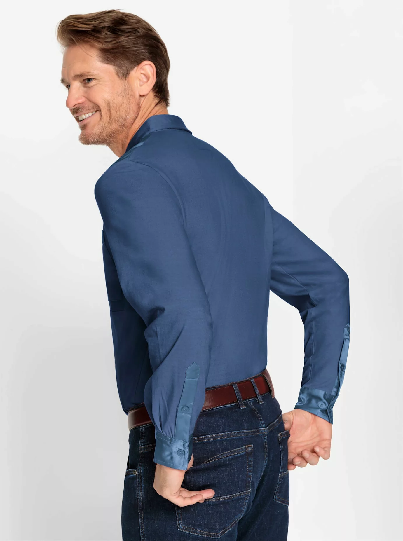 Marco Donati Langarmshirt "Langarm-Poloshirt", (1 tlg.) günstig online kaufen
