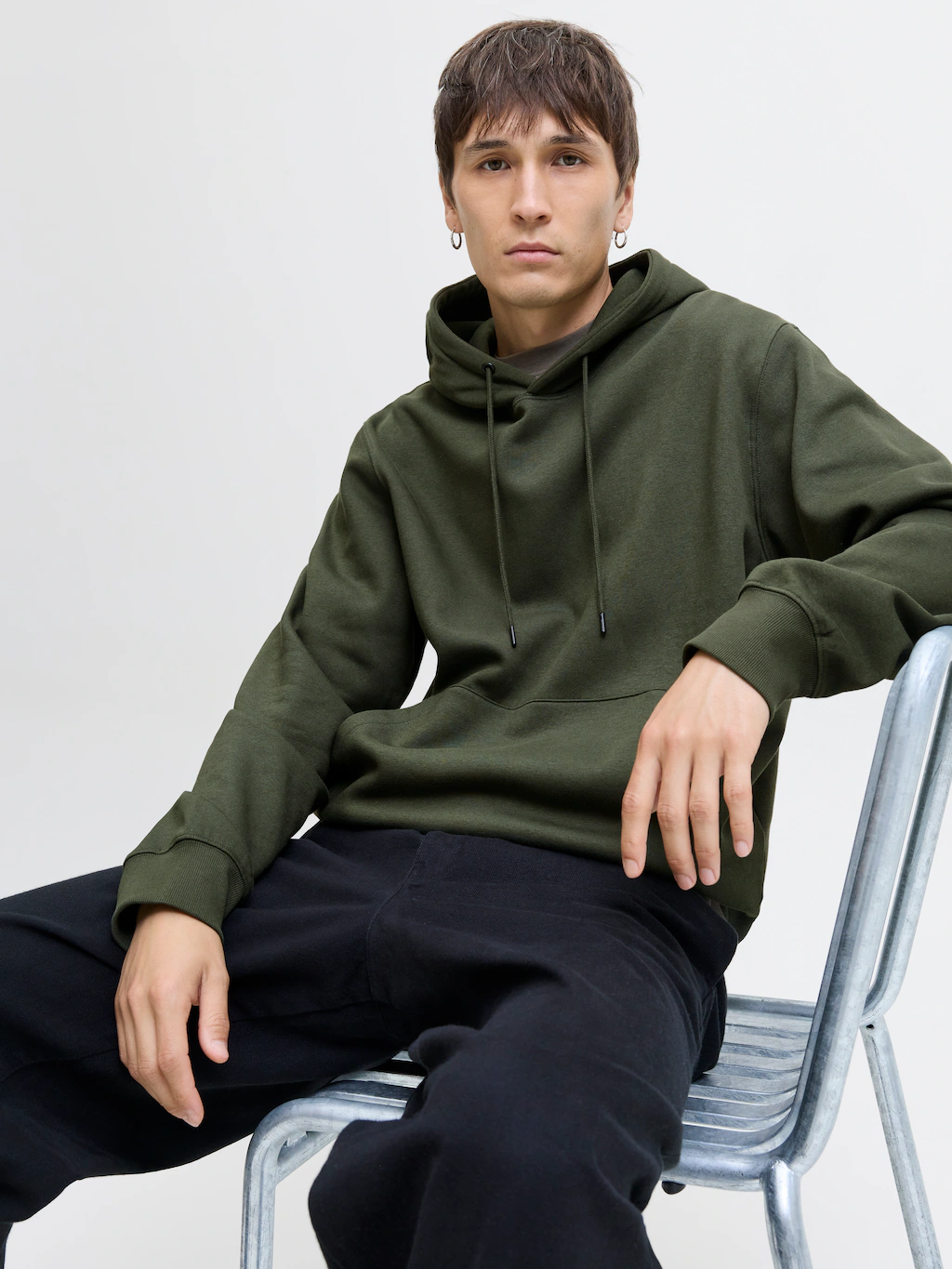Jack & Jones Kapuzensweatshirt "JJESTAR BASIC SWEAT HOOD NOOS", mit Rippbün günstig online kaufen