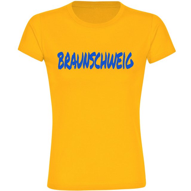 multifanshop T-Shirt Damen Braunschweig - Textmarker - Frauen günstig online kaufen