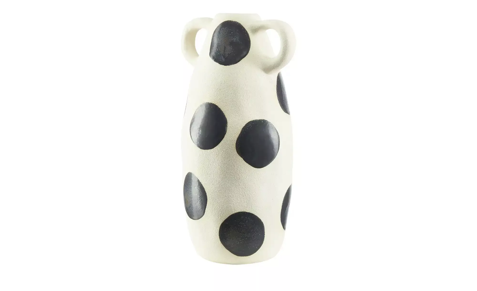 Vase Punkte ¦ creme ¦ Steinzeug ¦ Maße (cm): H: 35  Ø: 20 Accessoires > Vas günstig online kaufen