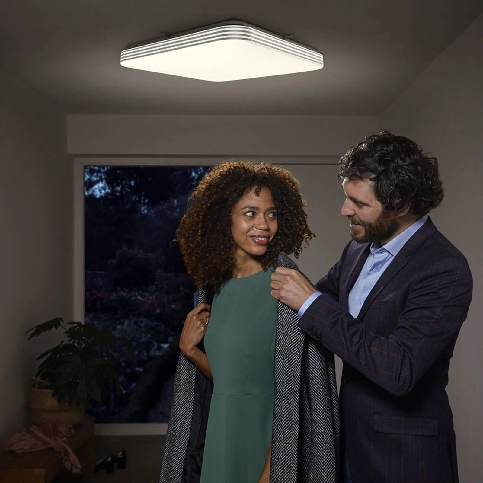 Ledvance Orbis Sensor LED-Deckenlampe eckig 43cm günstig online kaufen