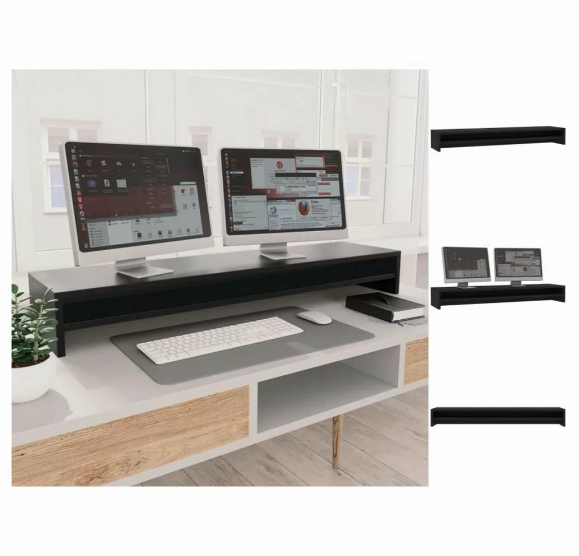vidaXL TV-Schrank Monitorständer Schwarz 1002413 cm Spanplatte günstig online kaufen