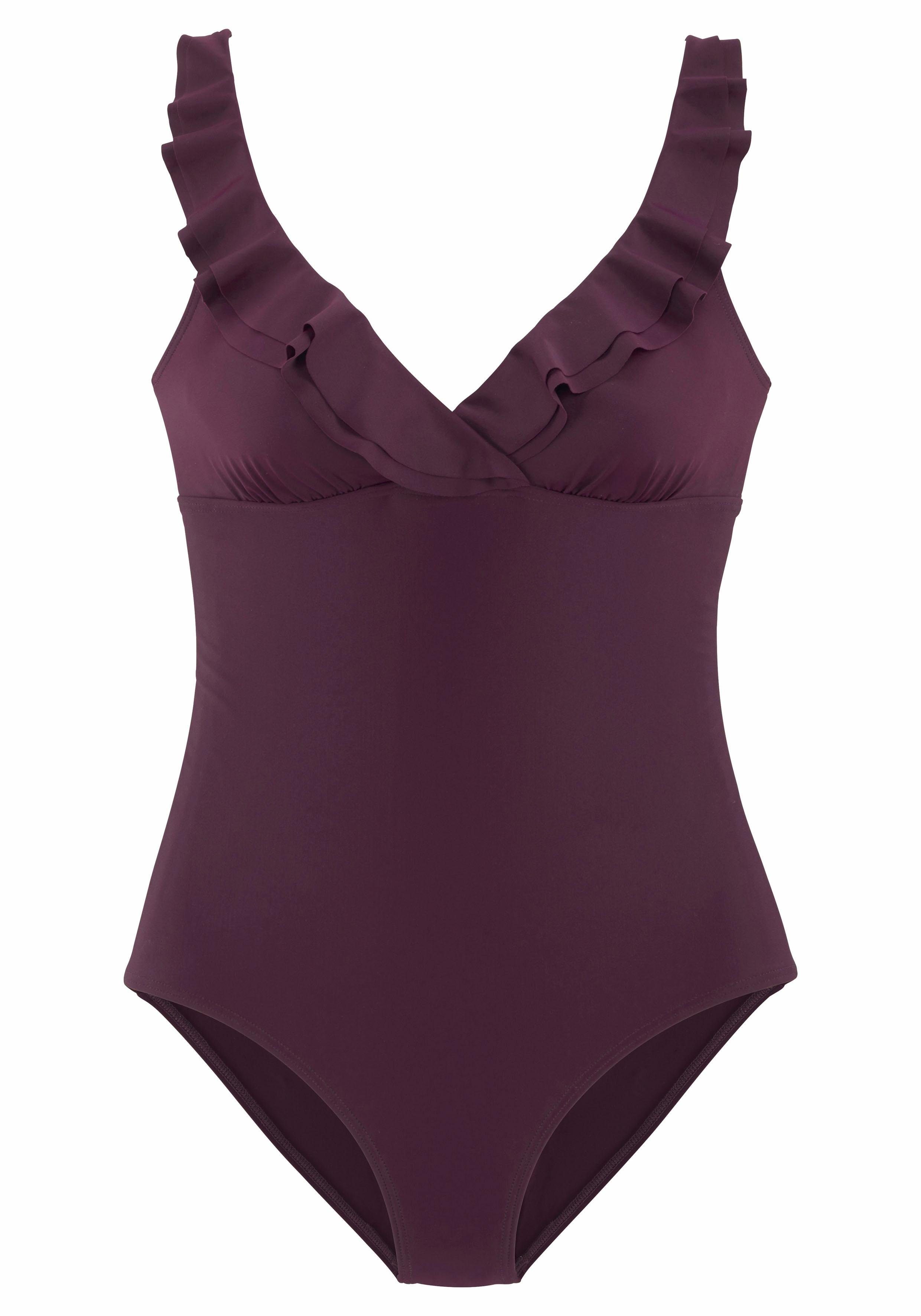 JETTE Badeanzug mit eleganter Rüsche und günstig online kaufen