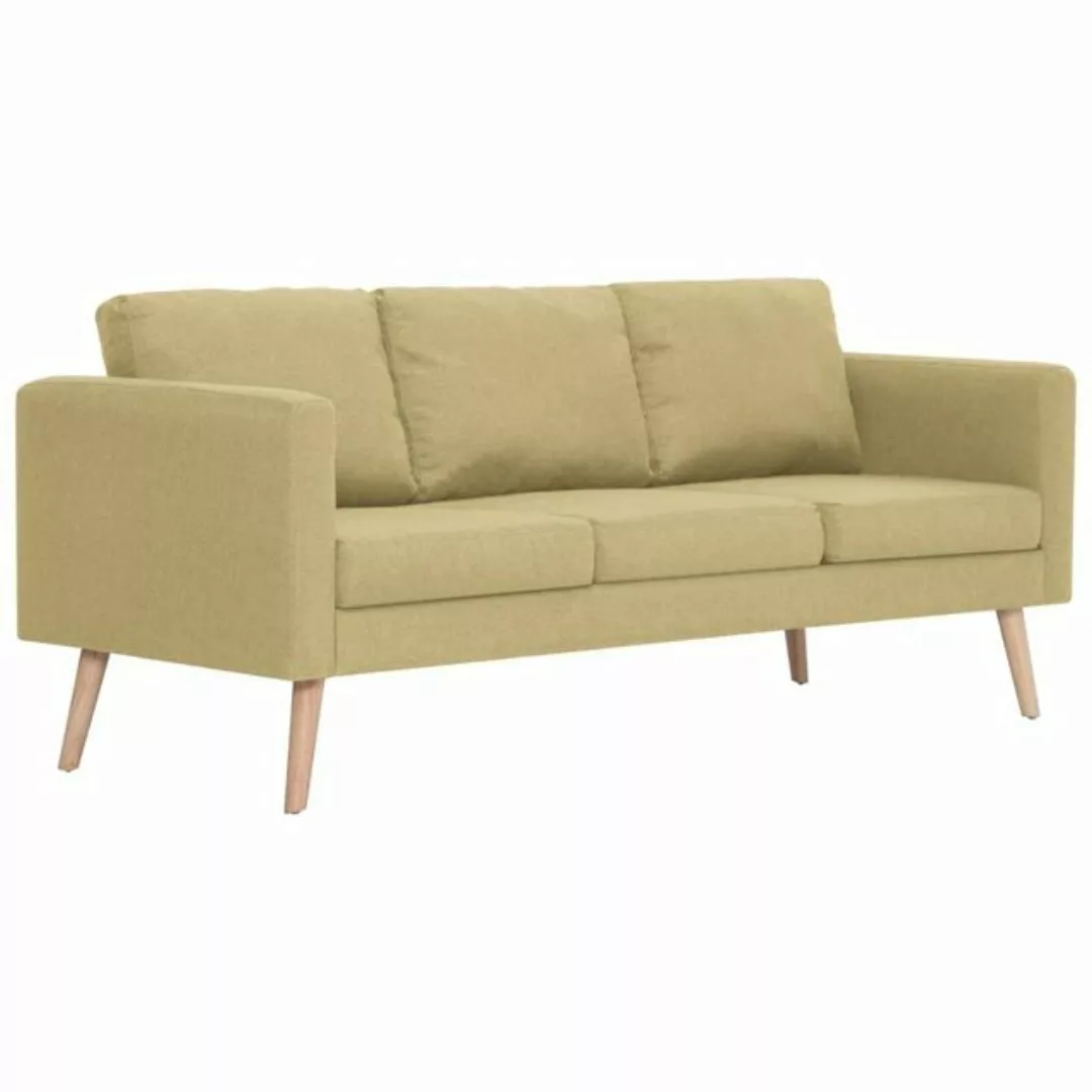 vidaXL Sofa 3-Sitzer-Sofa Stoff Grün günstig online kaufen