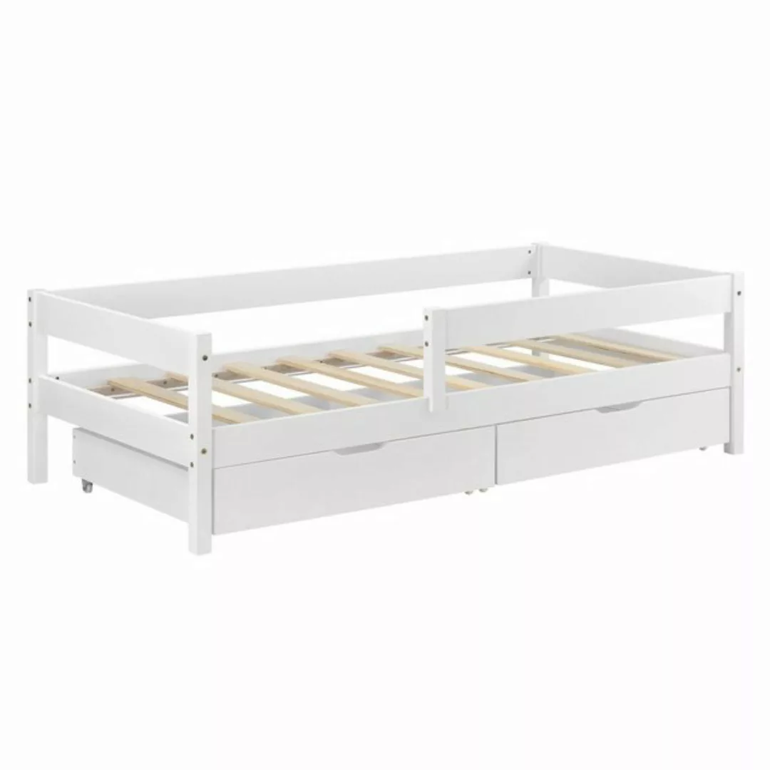 en.casa Kinderbett, »Borgarnes« Holzbett weiß 90x200cm günstig online kaufen