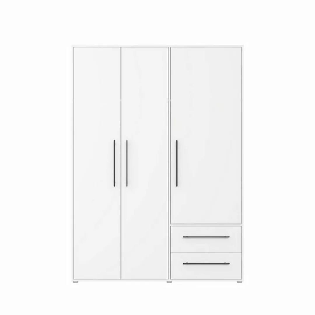 freiraum Drehtürenschrank MOKKARIS in weiss - 144,4x200,1x58,8cm (BxHxT) günstig online kaufen