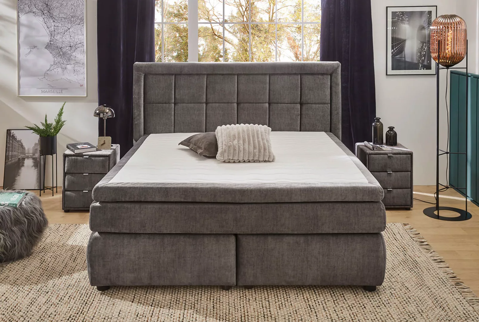 Jockenhöfer Gruppe Boxspringbett "Sophia inklusive 9cm Kaltschaumtopper", u günstig online kaufen