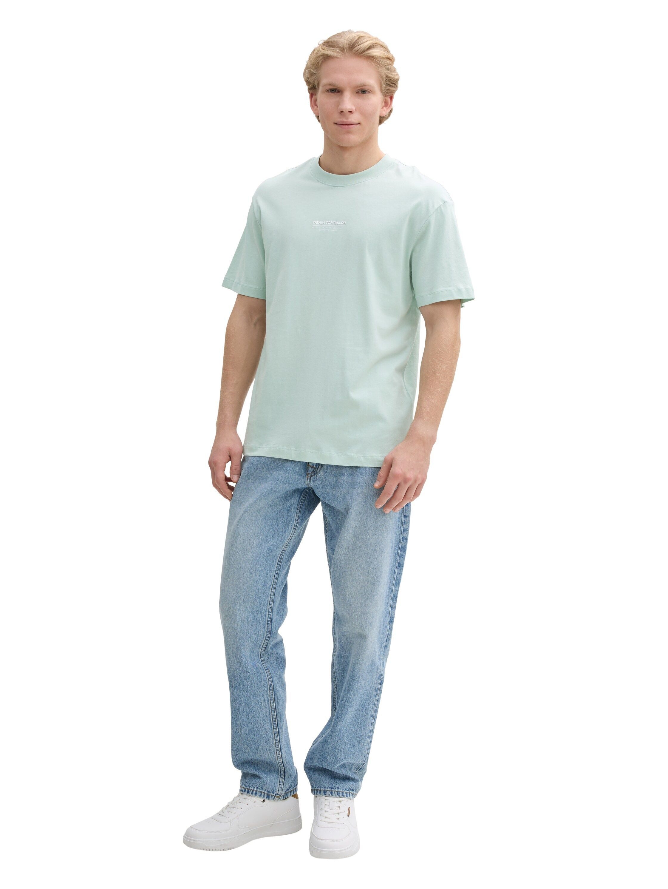 TOM TAILOR Denim T-Shirt, mit Marken-Frontprint günstig online kaufen