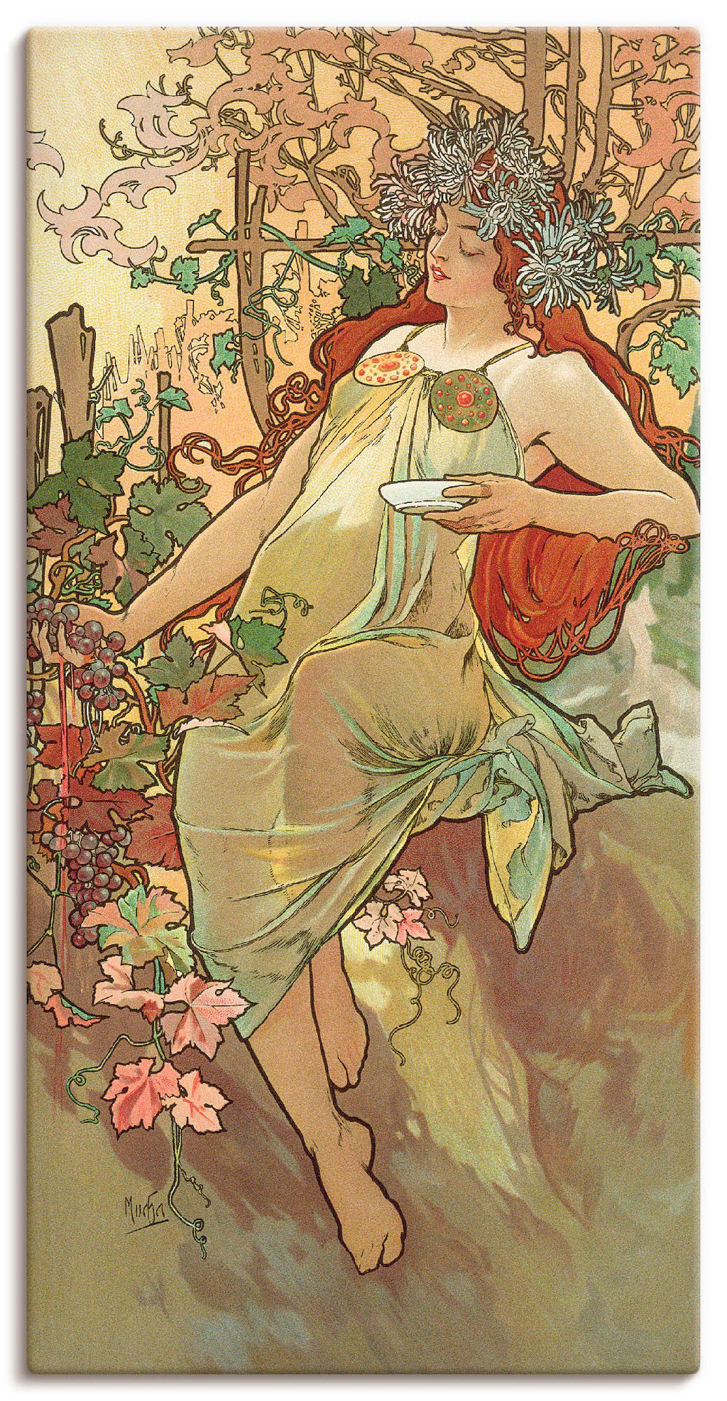 Artland Leinwandbild "Automne (Herbst), 1896", Frau, (1 St.), auf Keilrahme günstig online kaufen