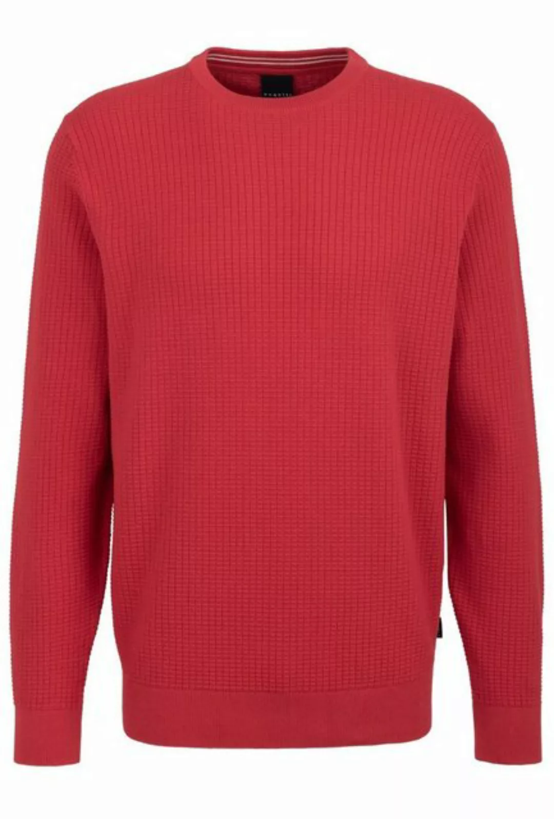 bugatti Sweatshirt HERREN PULLOVER 1/1 ARM, rot günstig online kaufen