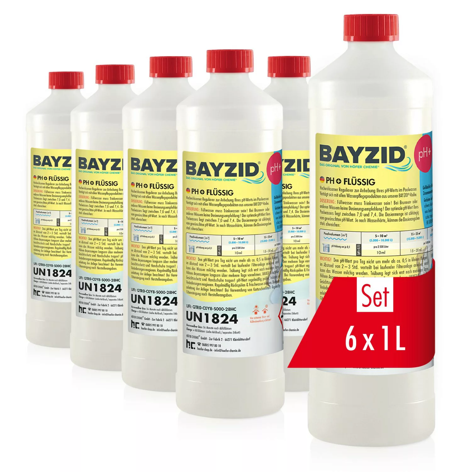 Bayzid pH Plus Flüssig 6 x 1kg günstig online kaufen