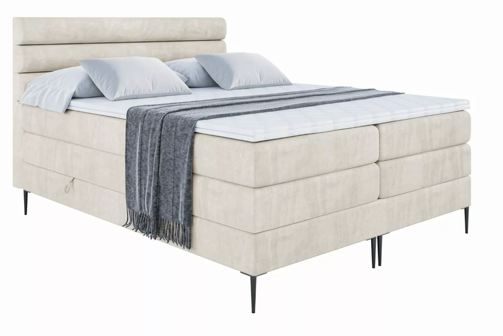 ALTDECOR Boxspringbett CELESTIA-F KING (Multipocket-Matratze H4, günstig online kaufen