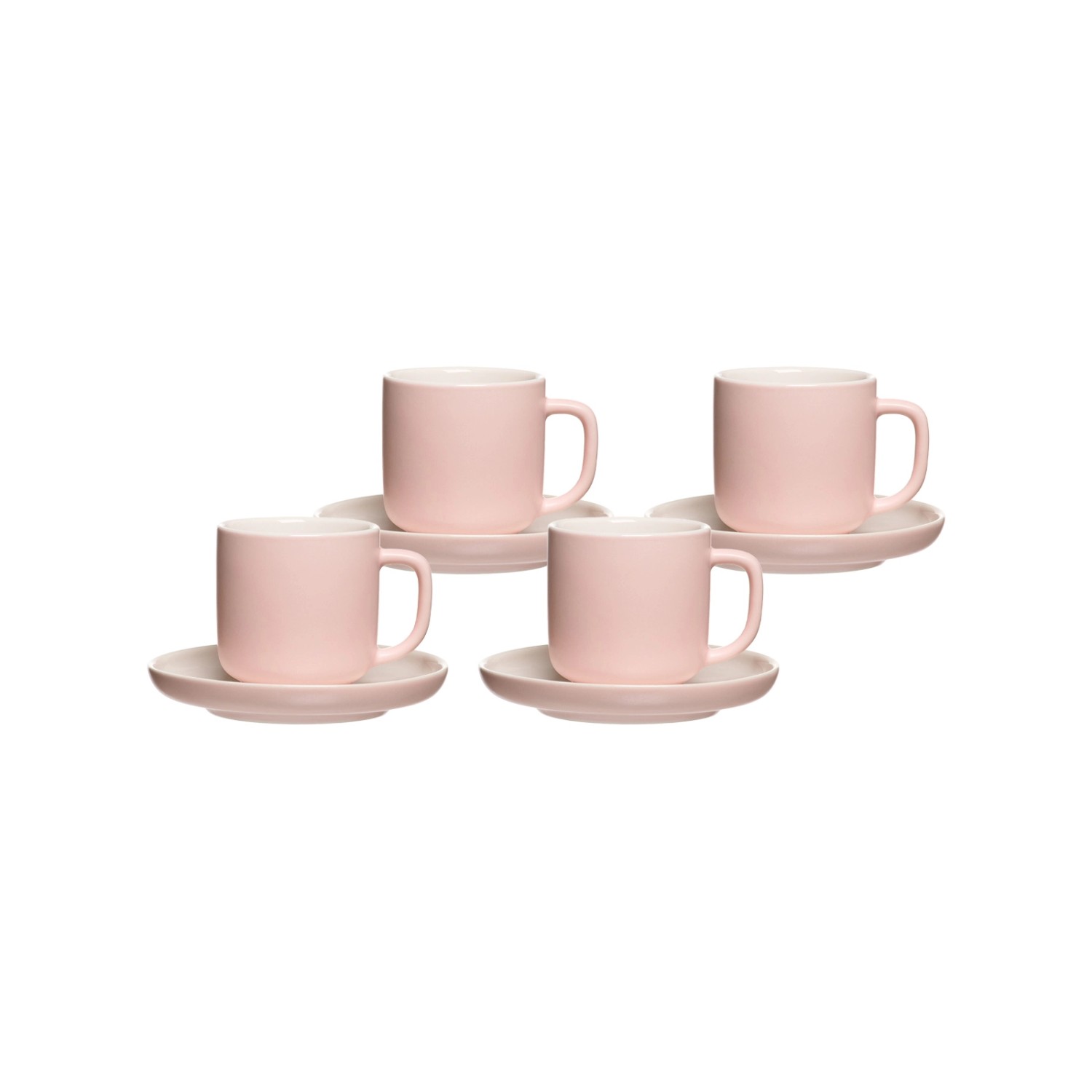 Ritzenhoff & Breker Jasper Espressotasse mit Untertasse 100 ml 4er Set Rosa günstig online kaufen