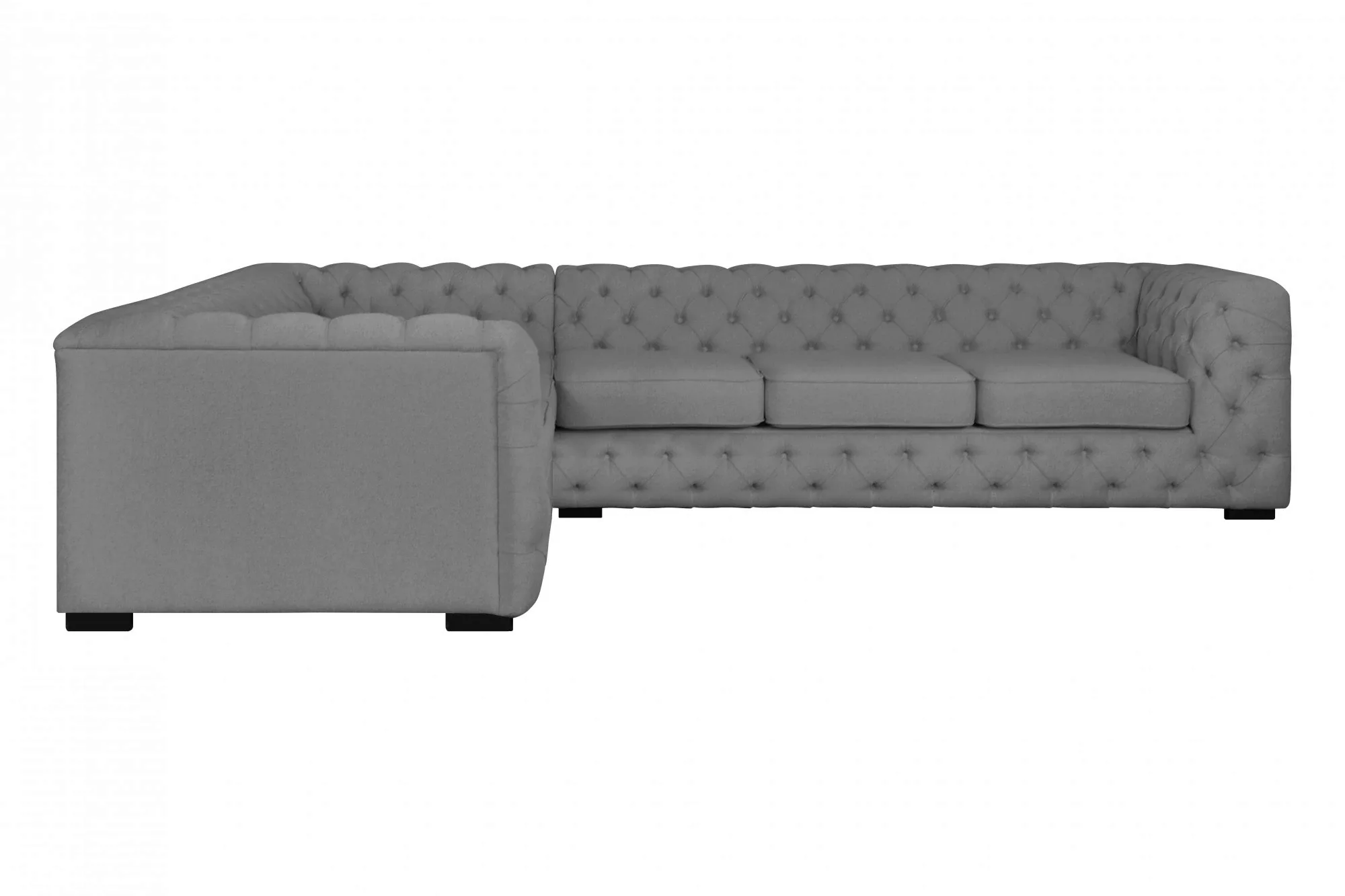 Home affaire Chesterfield-Sofa "KALINA L-Form", hochwertig Chesterfield-Aus günstig online kaufen