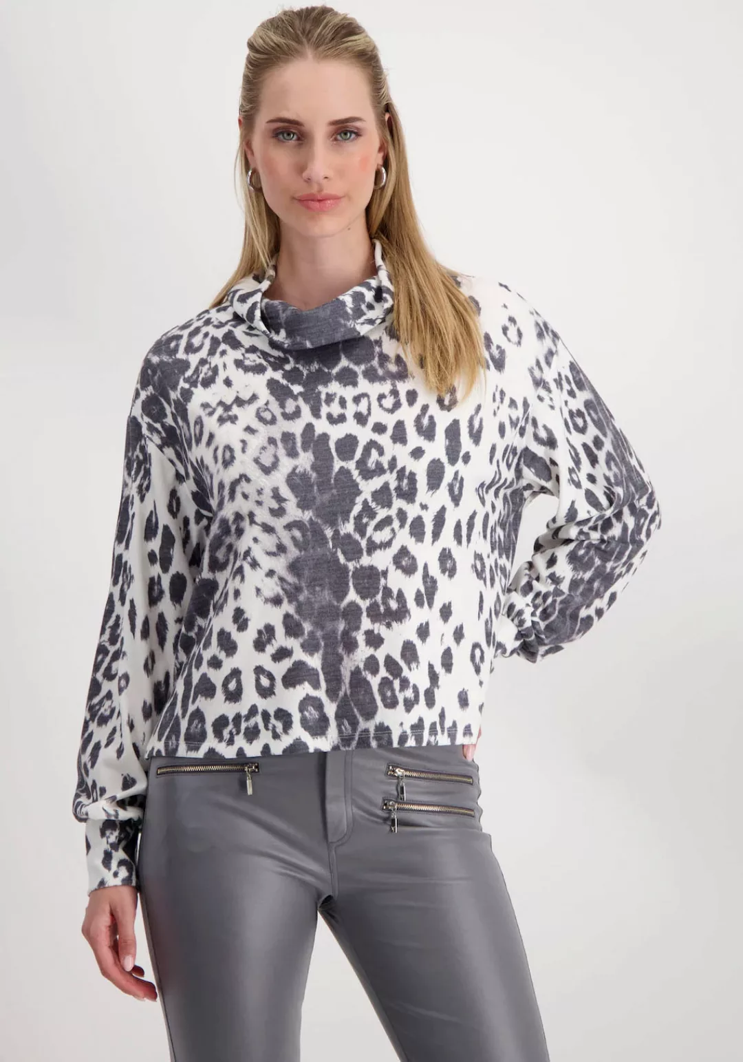 Monari Sweatshirt mit Animalprint günstig online kaufen