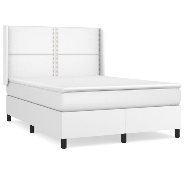 vidaXL Boxspringbett Bett Boxspringbett Kunstleder komplett mit Matratze & günstig online kaufen