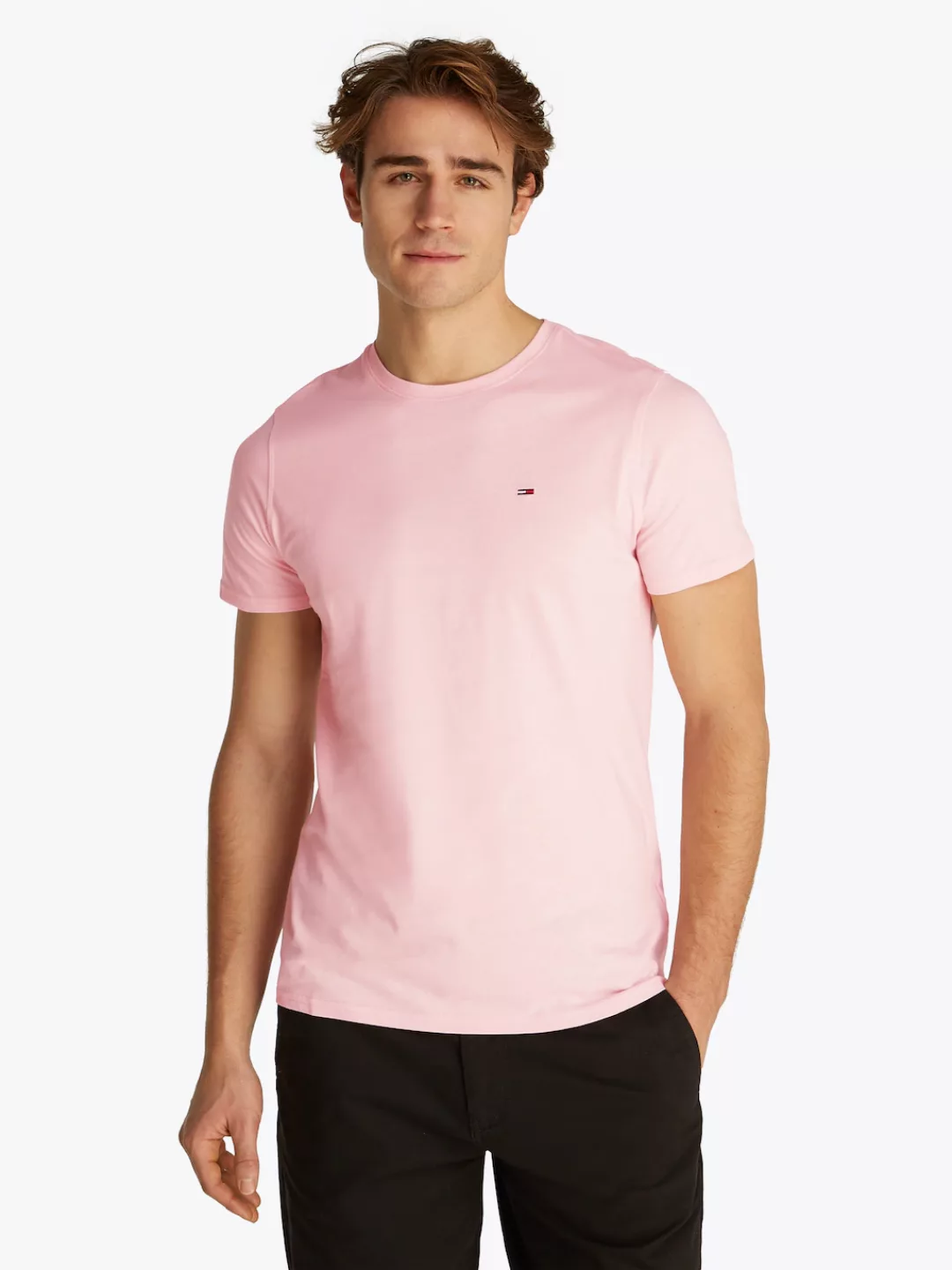 Tommy Jeans T-Shirt "TJM ESSENTIAL SOLID TEE", mit Rundhalsausschnitt und d günstig online kaufen