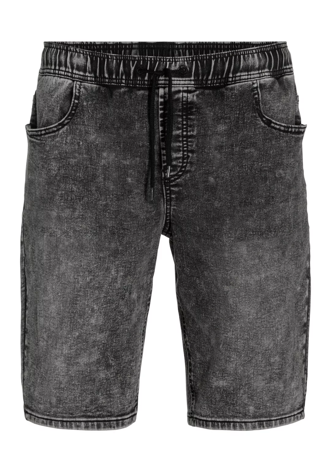 Buffalo Jeansshorts, knielang, elastische Schlupf-Bermuda, kurze Hose in mo günstig online kaufen