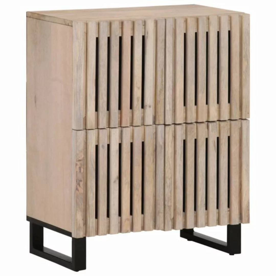 vidaXL Fächerschrank Sideboard 60x34x75 cm Massivholz Mango (1-St) günstig online kaufen