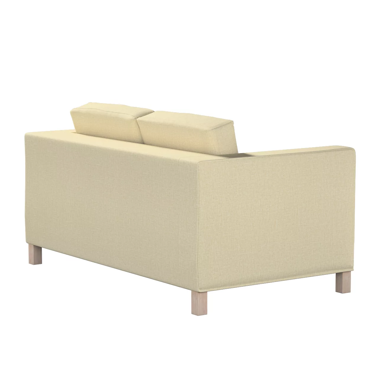 Bezug für Karlanda 2-Sitzer Sofa nicht ausklappbar, kurz, olivgrün-creme, 6 günstig online kaufen