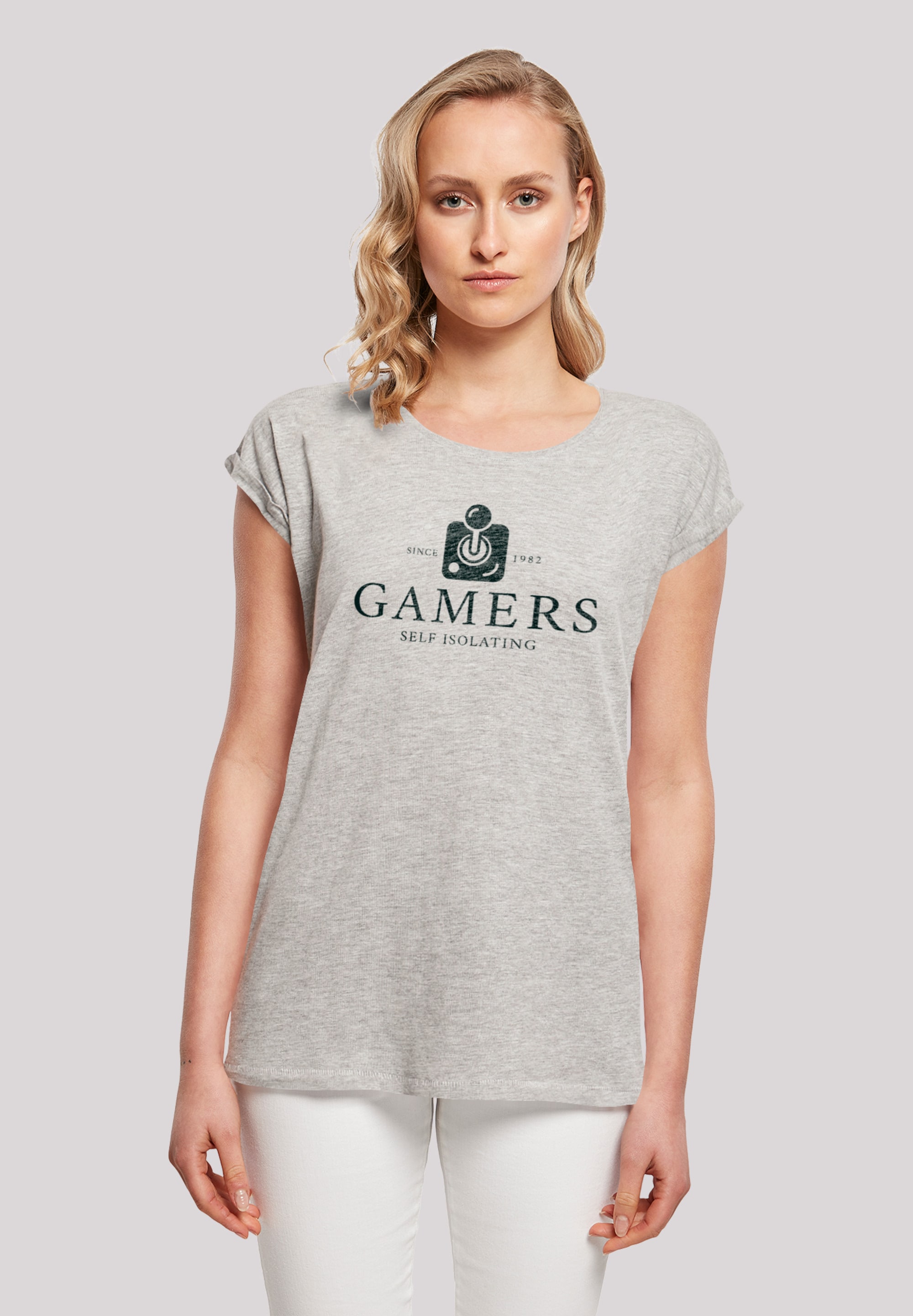 F4NT4STIC T-Shirt "Retro Gaming Gamers Self Isolating", Print günstig online kaufen