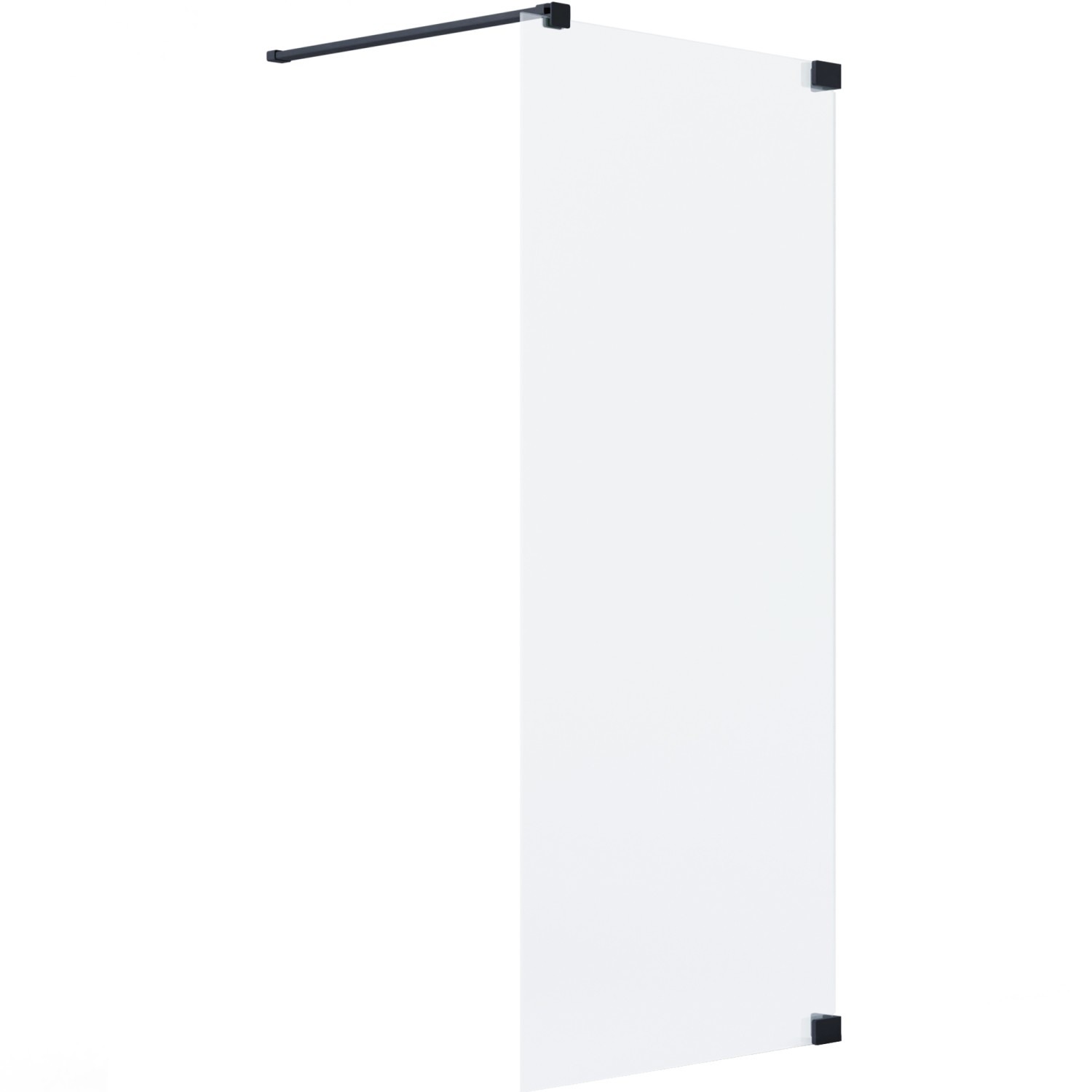 Schöner Wohnen Duschabtrennung Walk-In Schwarzmatt 100 cm x 200 cm DIN R günstig online kaufen