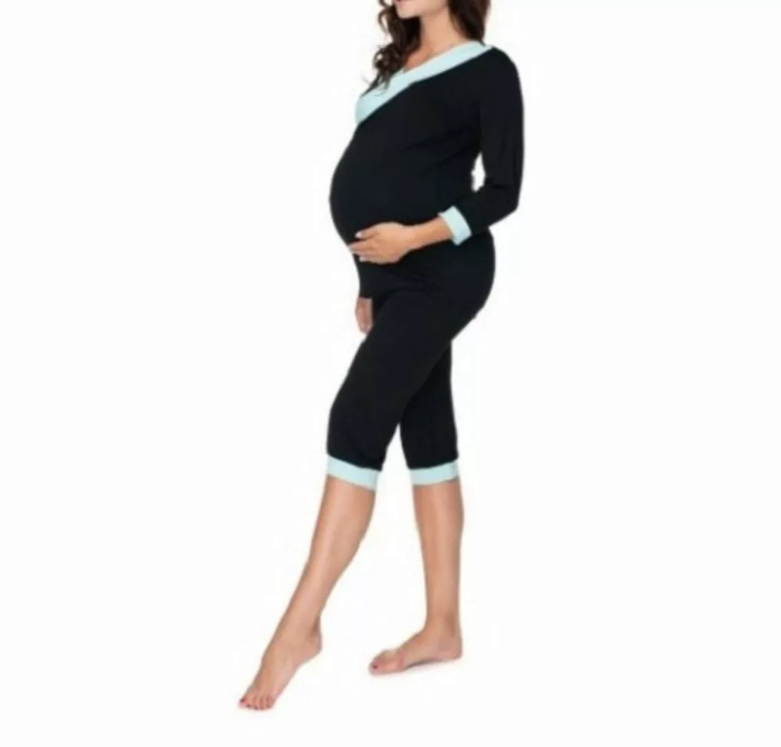 PeeKaBoo Umstandspyjama Stillkleidung Schlafanzug Stillmode Umstandsmode günstig online kaufen