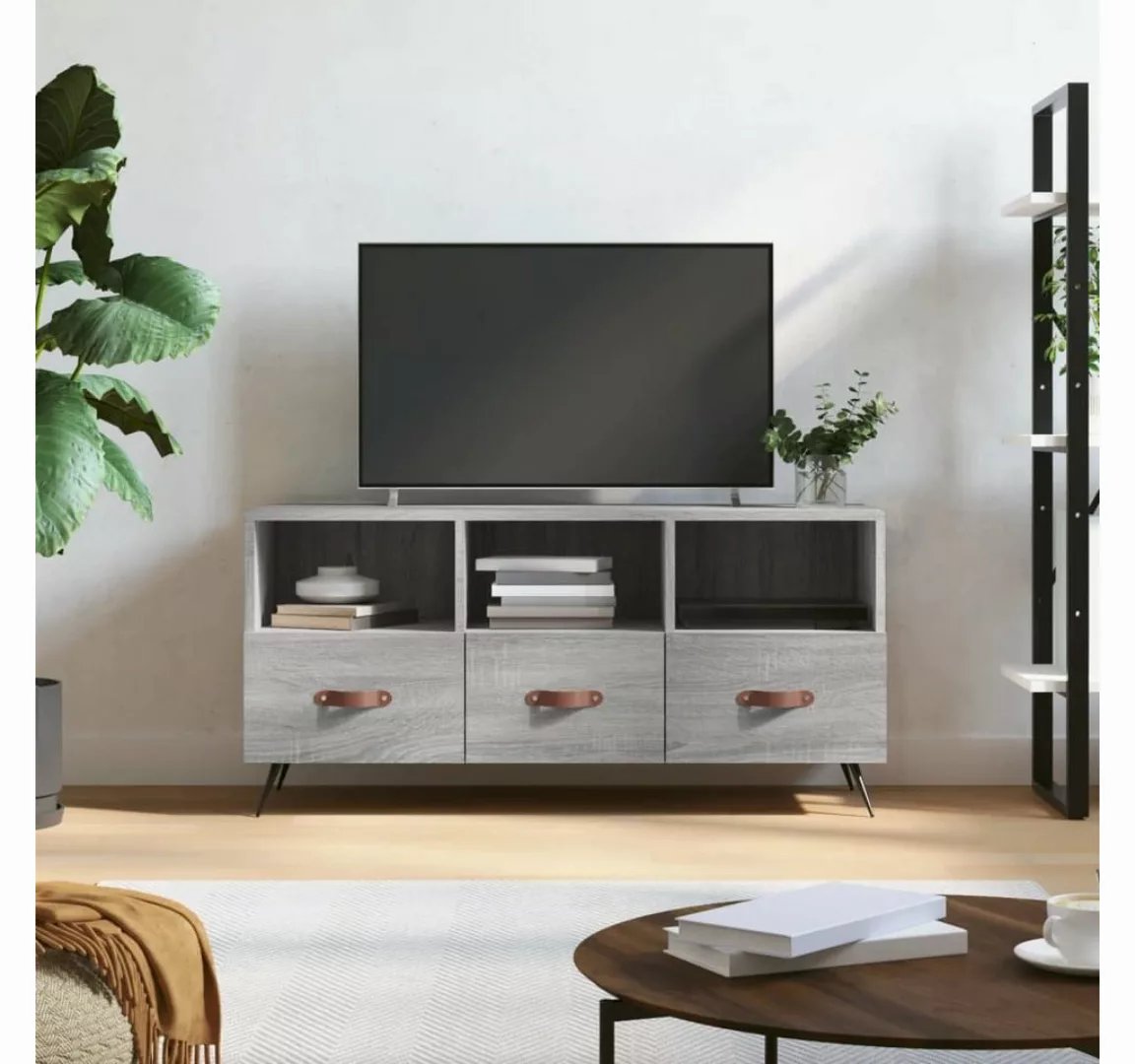 furnicato TV-Schrank Grau Sonoma 102x36x50 cm Holzwerkstoff günstig online kaufen