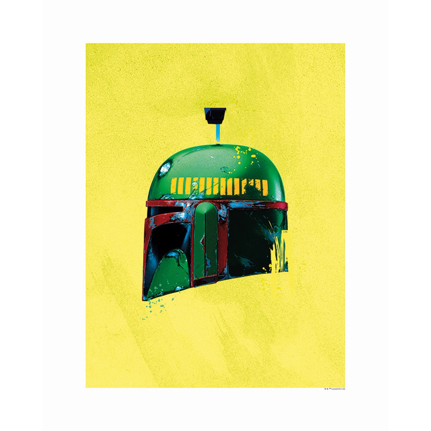 Disney Poster Star Wars Boba Fett Gelb und Grün 40 x 50 cm 610201 günstig online kaufen