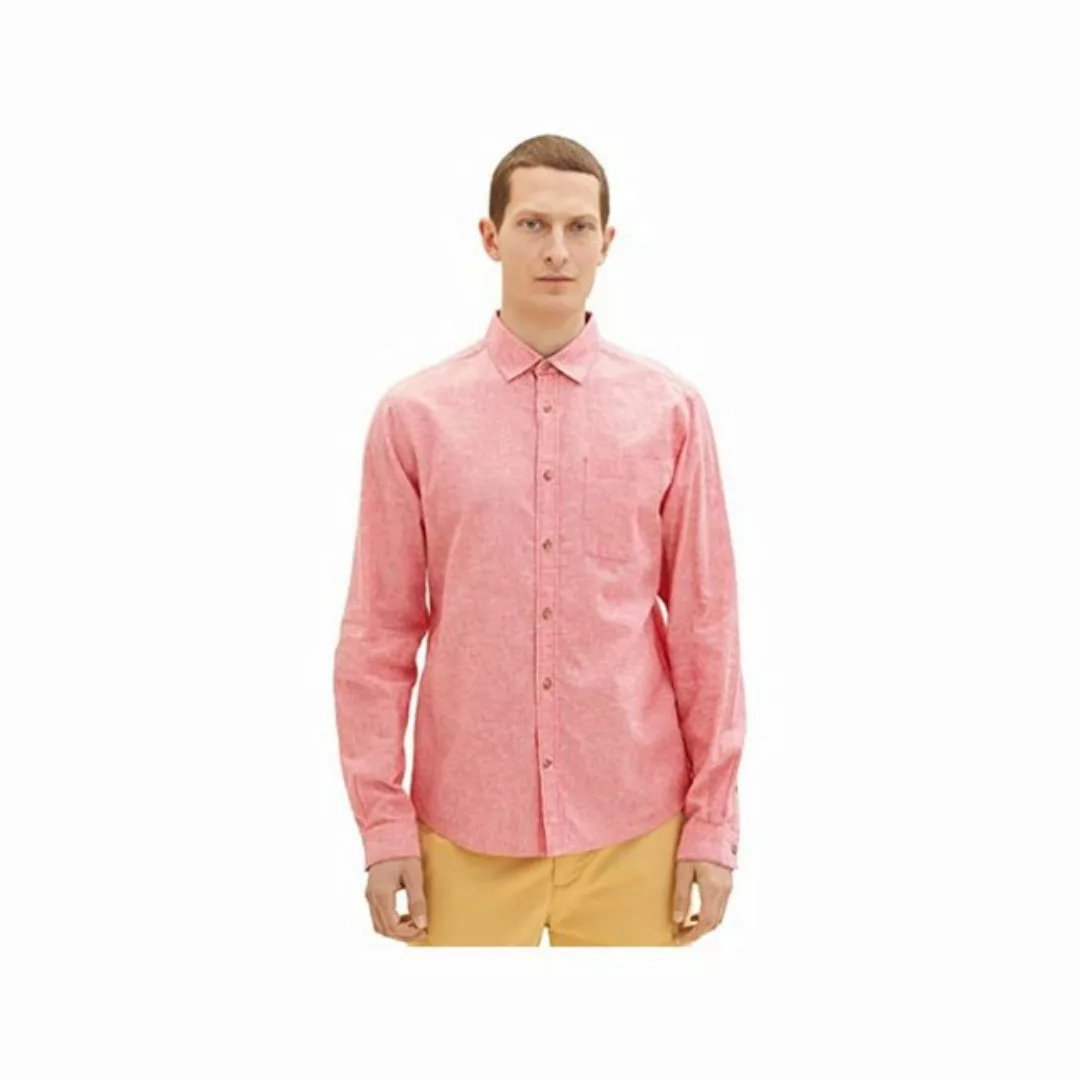 TOM TAILOR Langarmhemd rosa regular fit (1-tlg) günstig online kaufen