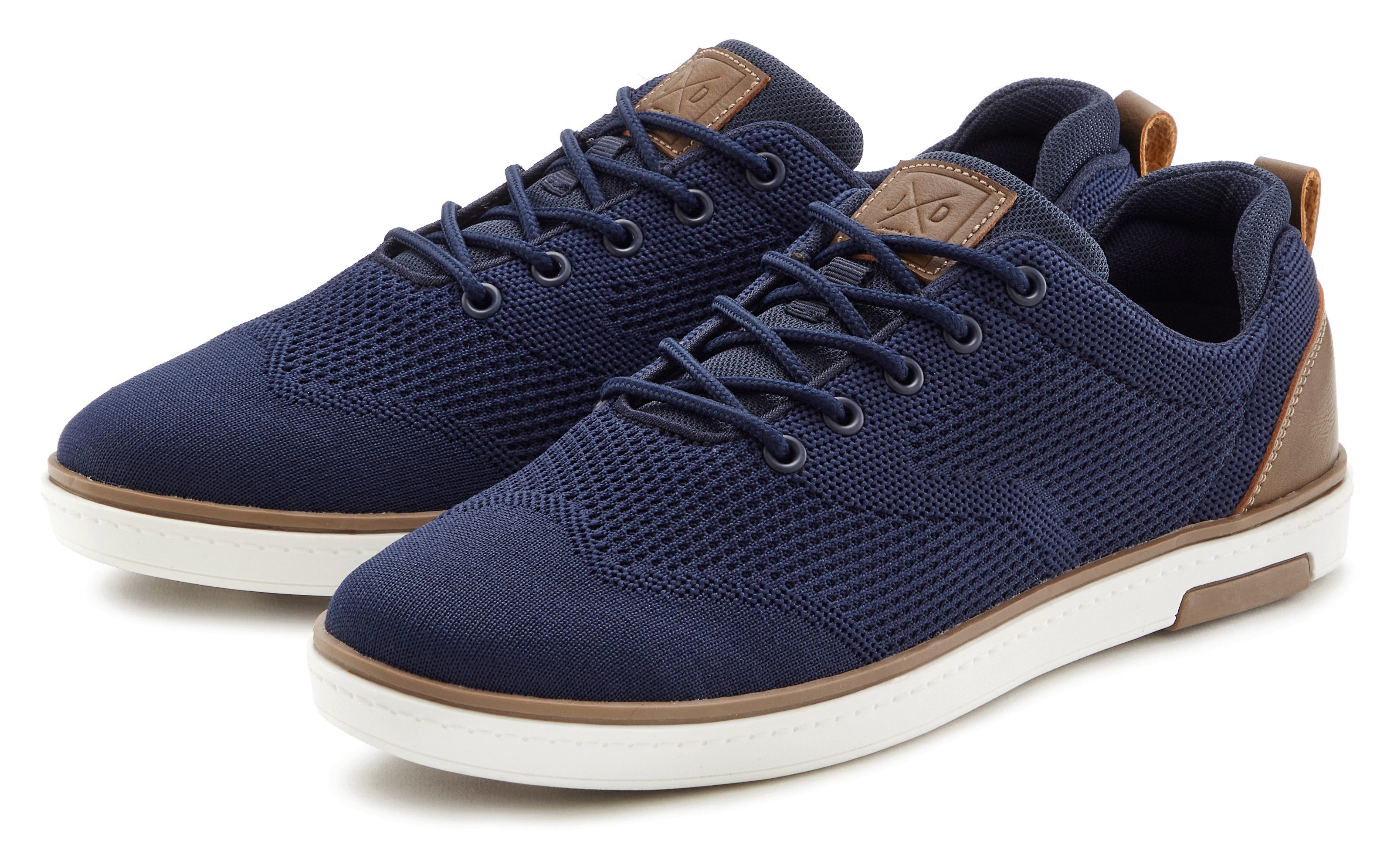 John Devin Sneaker "Schnürschuh", Mesh-Optik, Freizeitschuh, Halbschuh, Sch günstig online kaufen