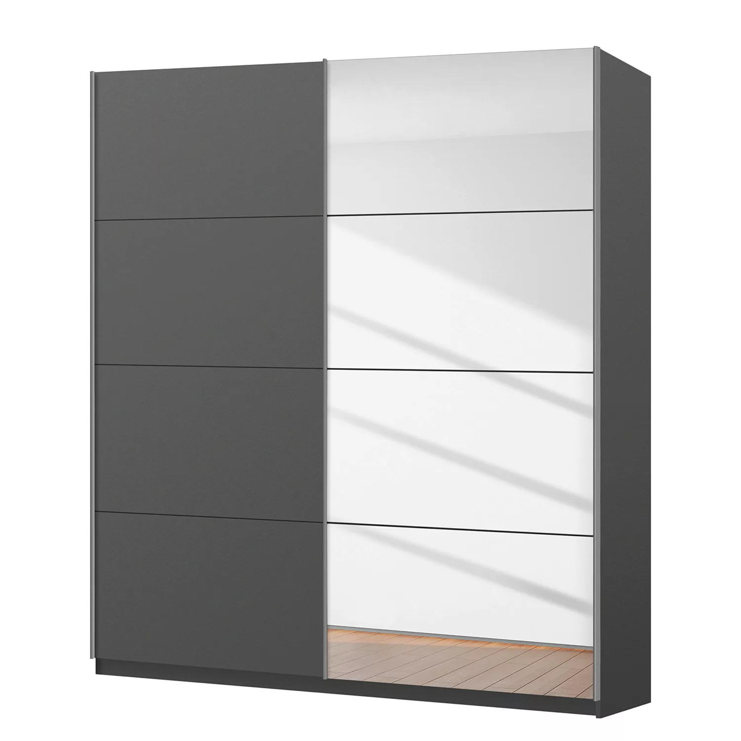 home24 Schwebetürenschrank SKØP pure reflect günstig online kaufen