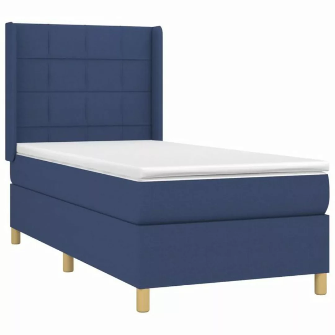 vidaXL Boxspringbett Bett Boxspringbett mit Matratze und LED Stoff (90 x 19 günstig online kaufen