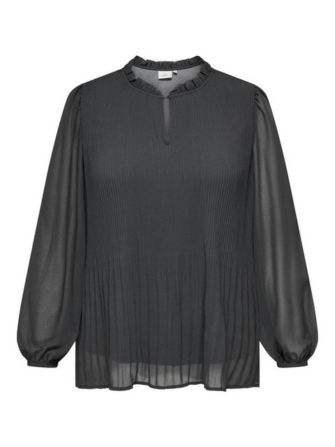 ONLY CARMAKOMA Blusenshirt Bluse Rundhals Langarm elastische Bündchen 7882 günstig online kaufen