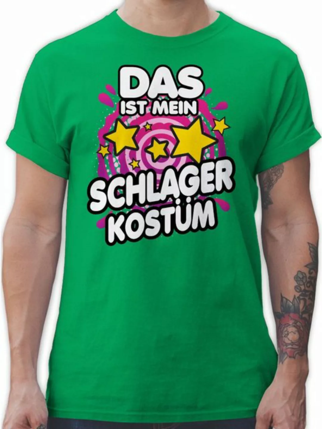 Shirtracer T-Shirt Das ist mein Schlager Kostüm Schlager Party Outfit günstig online kaufen